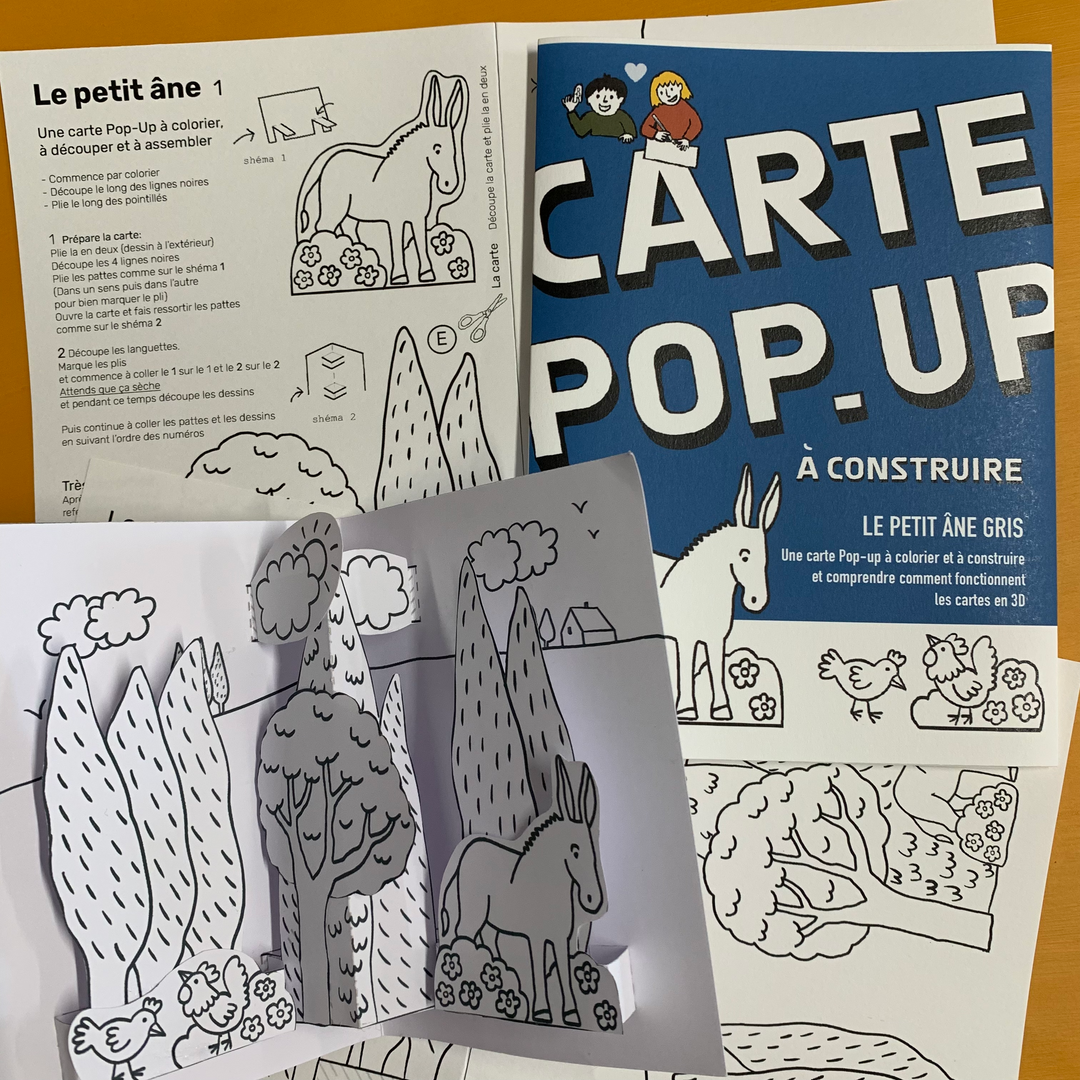 Les cartes pop-up à colorier et à construire